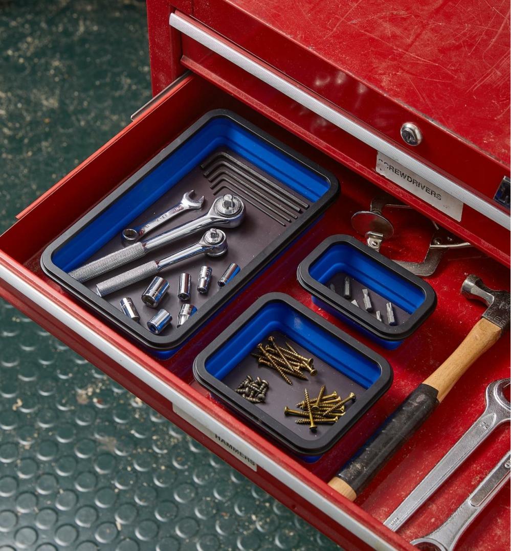 Collapsible Magnetic Trays Storage & Organization