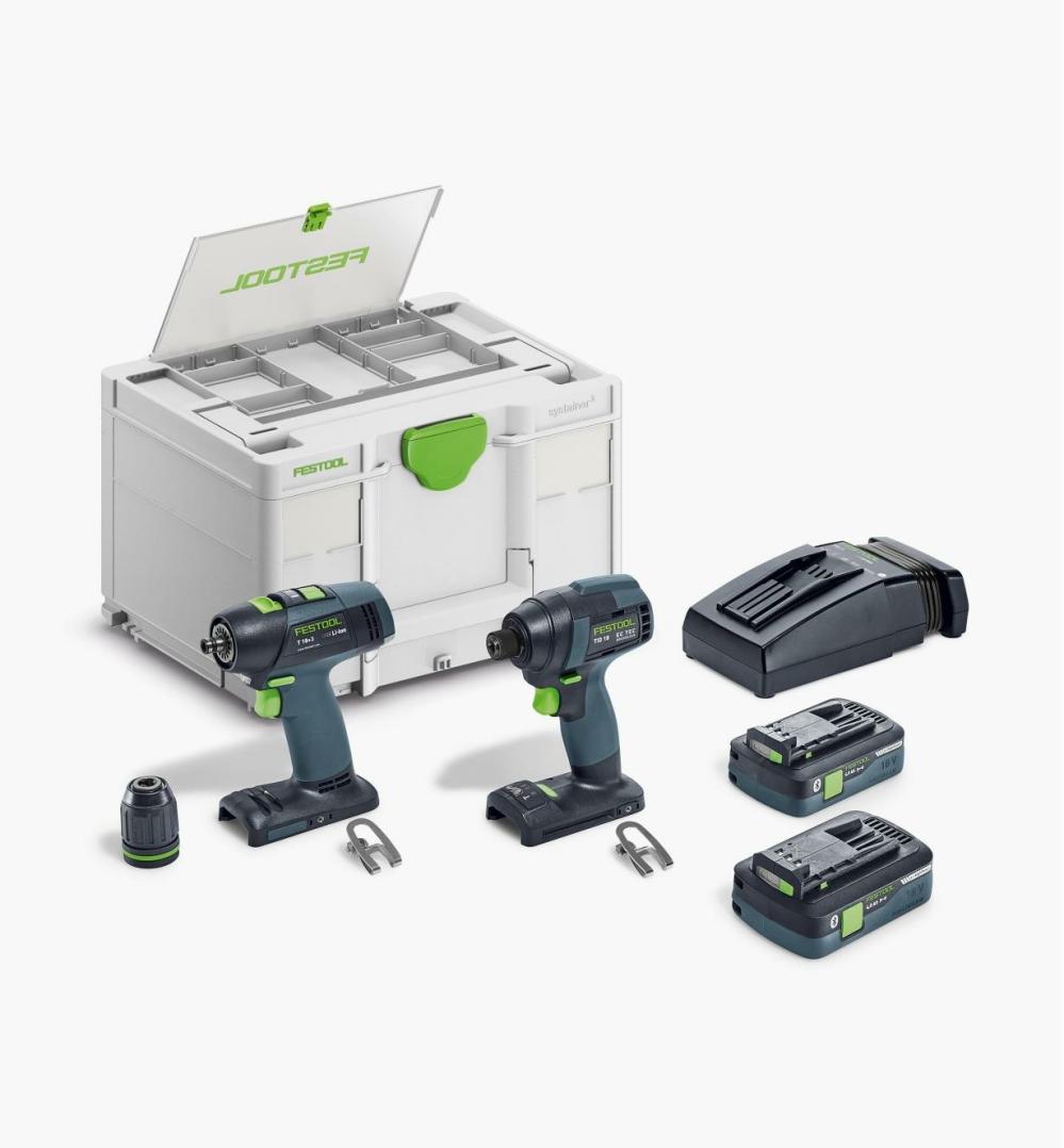 Festool Impact Driver & Drill Set TID18 HPC 4,0I-Set T18 Power Tools